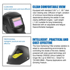 Welder Mask Auto Darkening Large View True Color Lens Solar Power Welding Mask Welding Helmet For Arc Weld Grind Cut