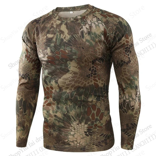 Mens Real Tree Fishing Hunting Tactics Camouflage 3d Print T-shirt Men Women Fashion Outdoor Sports Camo Tops Tees Mens Clothing