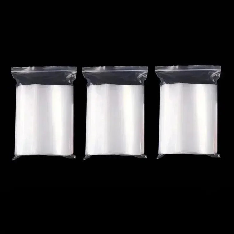 100/1000Pcs Clear Sealed Bags Thicken Plastic Storage Pouch for Small Jewelry Foods Packing Reclosable Zippers Sealing Pouches