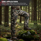 M-3XL Hunting Pants Men's Jungle Camo Pants Outdoor Tactical Long Pants Windproof Warm Travel Sweatpants Deer Hunting Pants