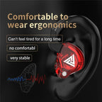 Original QKZ AK6 In Ear Earphone 6 Dynamic Driver Unit Headphone With Mic Stereo Sports HIFI Subwoofer Headset Monitor Earbuds