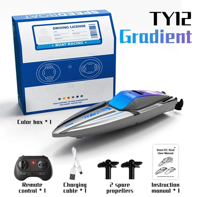 Mini RC Boat High Speed Ship 2.4G Remote Control Toy Rc Speedship With Rechargeable Battery Fast Toy for Boy Children Toys GiftS