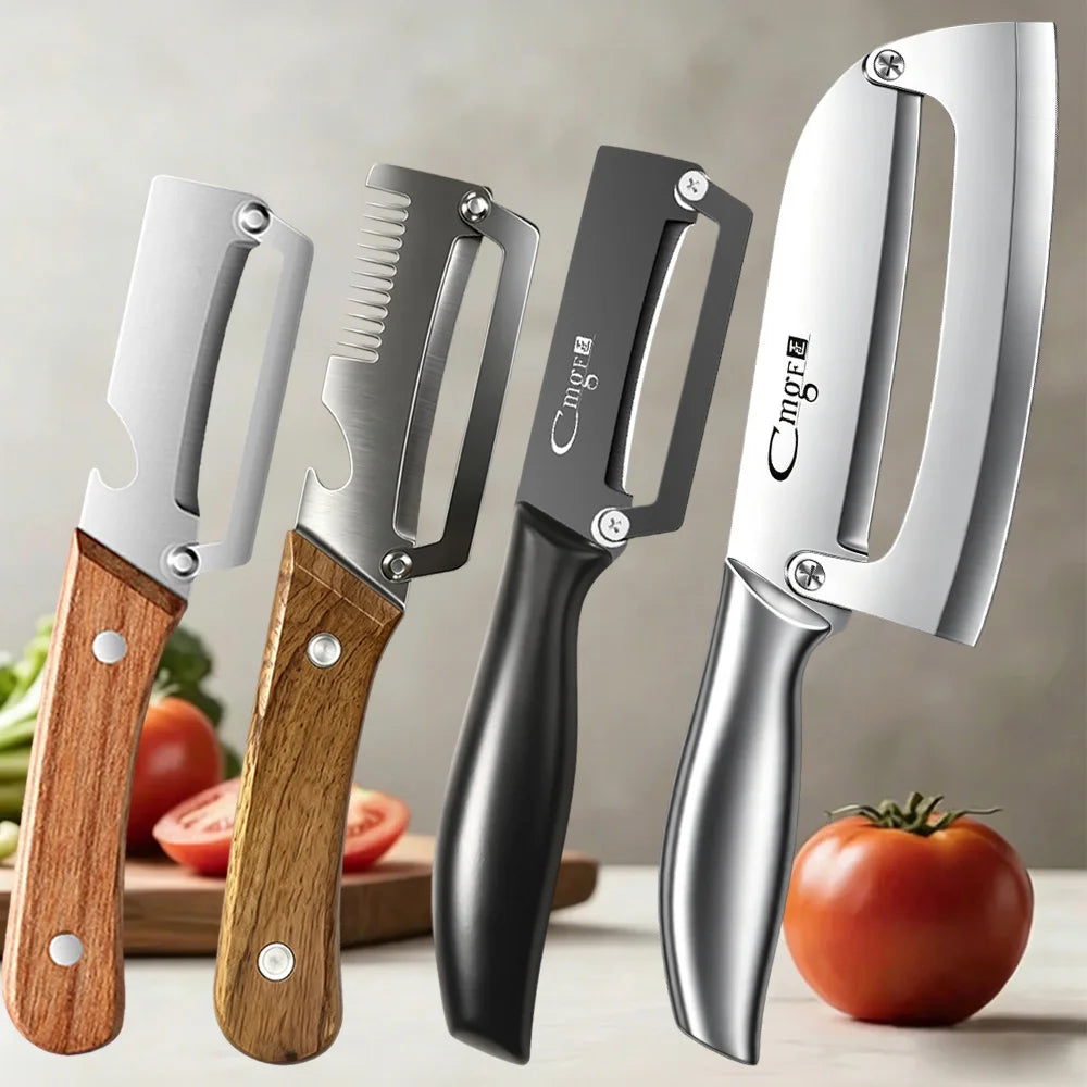 Kitchen Peeler Knife Fruits Vegetables Slicing Stainless Steel Cutting Knife for Peeling Bottle Opener Kitchen-Specific Tool