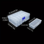 6/12 Adjustable Rectangular Storage Boxes, Suitable for Crafts, Beads, Jewelry with Dividers,
