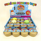 HOT Colorful Simulated Steamed Bun Squishy Blind Box 1-6pcs with Dumpling Sensory Squeeze Toy for Stress Relief
