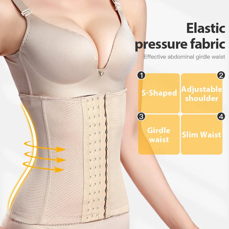 Hot Women Slimming Waist Trainer Belt Shapewear Tummy Control Belly Cincher Body Shaper Fat Compression Girdles Faja Firm Corset