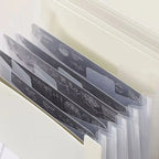 Macaron High-Aesthetic Multi-Layer Accordion File Folder Compact Portable Nail Art Organizer For Nail Stamping Plate Storage