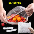 100Pcs Food Covers For Refrigerator Fresh-keeping Disposable Kitchen Plate Dustproof Cover Reusable Elastic Food Bowl Lid New