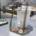 Flower Phone Case For iPhone 17 18 Pro Max 16 13 14 12 11 15 Pro Max 16e Air 7 Plus SE Shockproof Transparent Cover Soft Funda