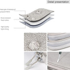 Data Cable Storage Bag Waterproof Portable Carry Case  Storage Bag Travel Organizer Bag for Cable Cord USB Charger