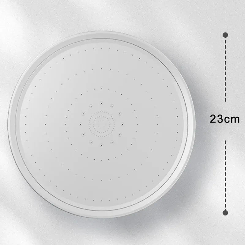 New 230mm Big Panel Large Flow Supercharge Ceiling Mounted Shower Head Set 6 Modes High Pressure Bathroom Showerhead with Filter