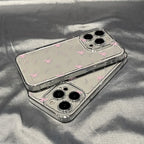 Transparent Flower Phone Case For iPhone 11 Case for iPhone 13 15 14 12 16 Pro Max XR XS X 7 8 SE Aesthetic Floral Cover Funda