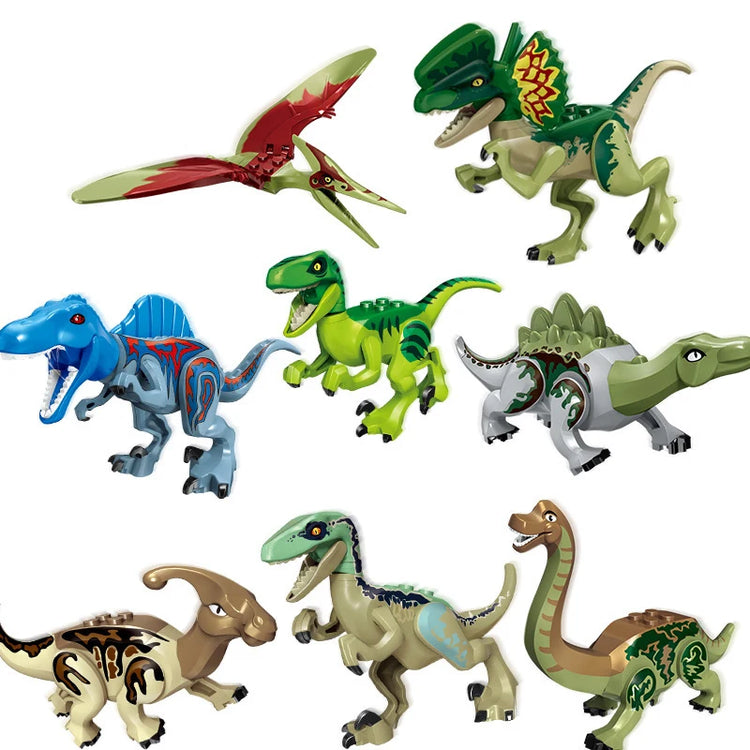 Dinosaurs Fossil Indominus T Rex Dino Park Model Building Blocks Kits Jurassic Bricks World Tyrannosaurus Triceratops Sets