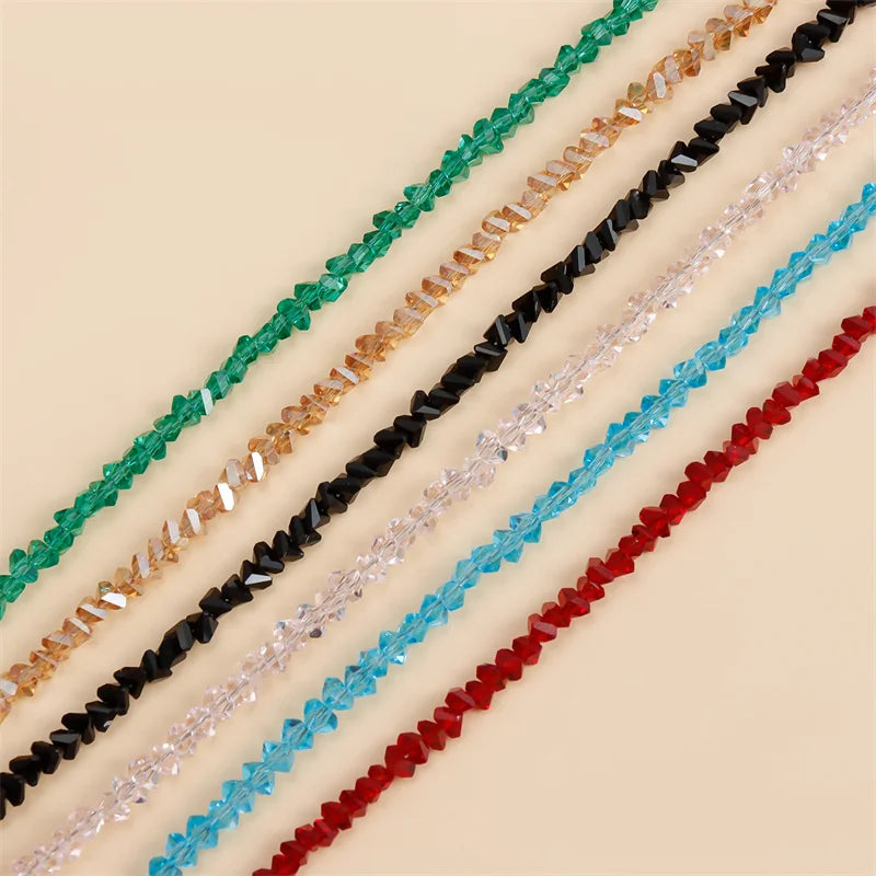 Transparent Crystal Irregular Beaded Choker Necklace for Women Korean Collarbone Clavicle Chain on the Neck Collar Jewelry
