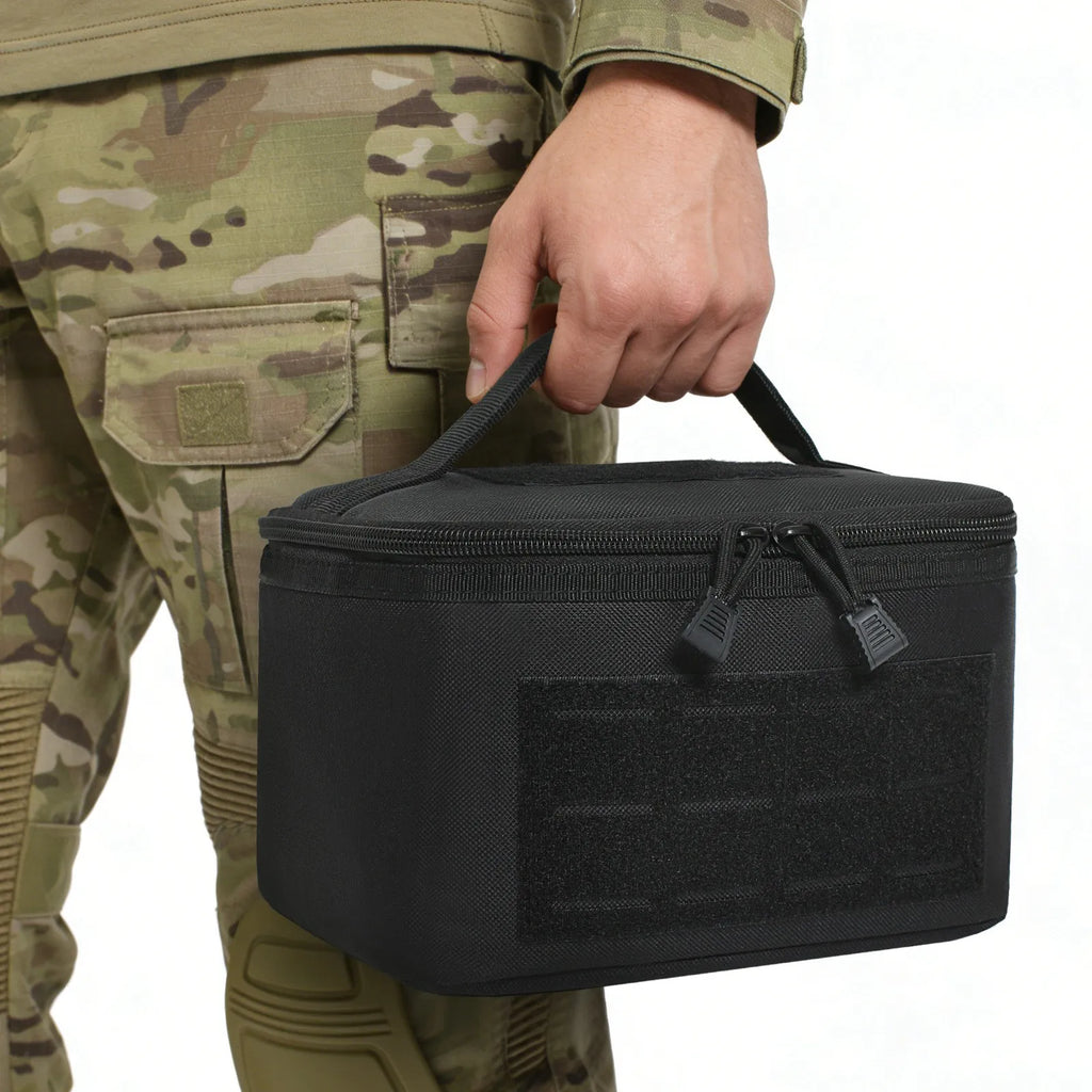 Portable Rifle Cartridge Bag Pistol Ammo Pouches Ammunition Box for Outdoor Hunting Shooting Bullet Storage EDC Handbag