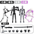13 Action Figure Titan Multi-Jointed Movable Shapeshift Robot T13 Action Mannequin Character And Dog Figure Toys Gifts