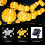 Solar Lantern String Lights Waterproof Outdoor LED Garland Fairy Light Patio Garden Decoration Light for Christmas Wedding Party