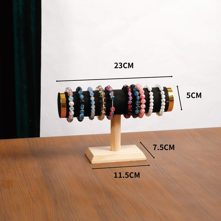 1-3 Tier Wooden High-end Jewelry Display Rack Ring Storage Tray Necklace Bracelet Display Props Jewelry Display Tools