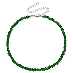 Transparent Crystal Irregular Beaded Choker Necklace for Women Korean Collarbone Clavicle Chain on the Neck Collar Jewelry
