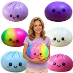 Large Dumpling Squishy Oversized Bun Anti Stress Reliever Fidget Low Rebound Decompression Ball Home DecorBirthday Gift