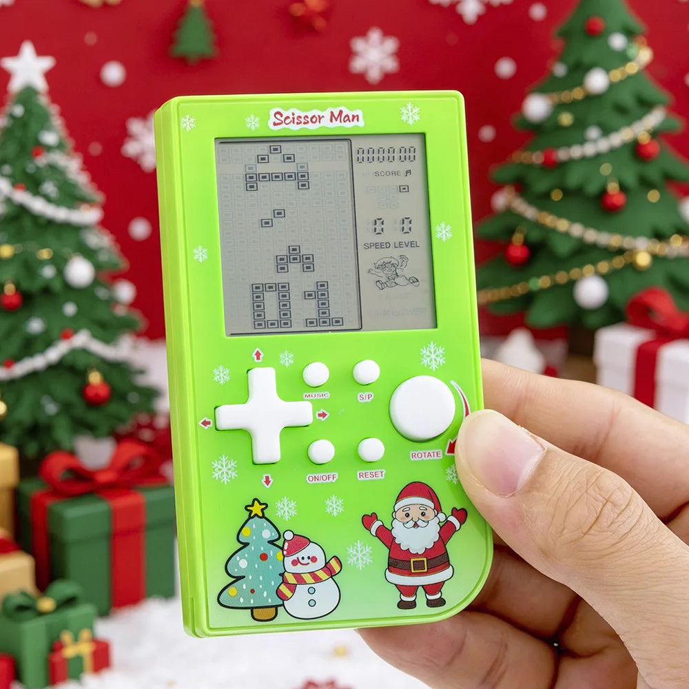 Pocket Handheld Game Console 26 In 1 Classic Tetris Game Machine Portable Mini Electronic Game Toy Xmas Stocking Fillers