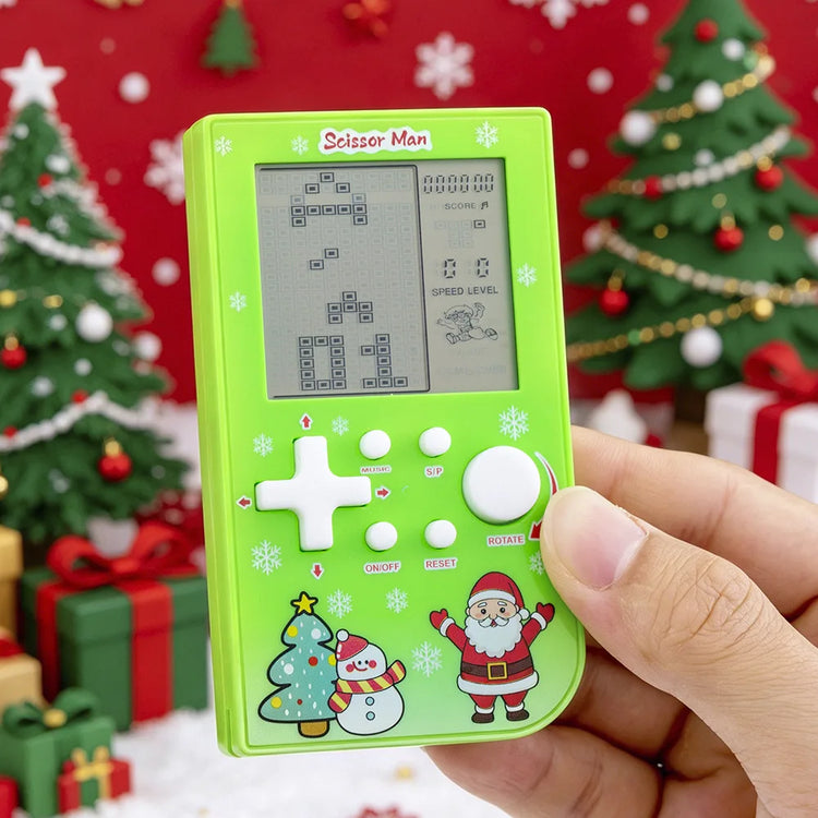 Pocket Handheld Game Console 26 In 1 Classic Tetris Game Machine Portable Mini Electronic Game Toy Xmas Stocking Fillers
