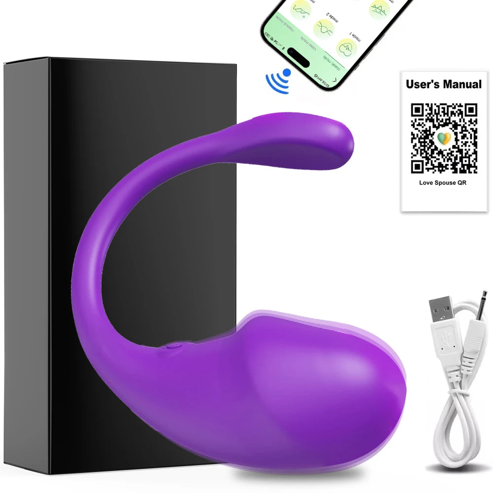 Wireless Bluetooth G Spot Vibrator for Women Dildo APP Remote Control Wear Vibrating Egg Clit Female Panties Sex Toys for Adults