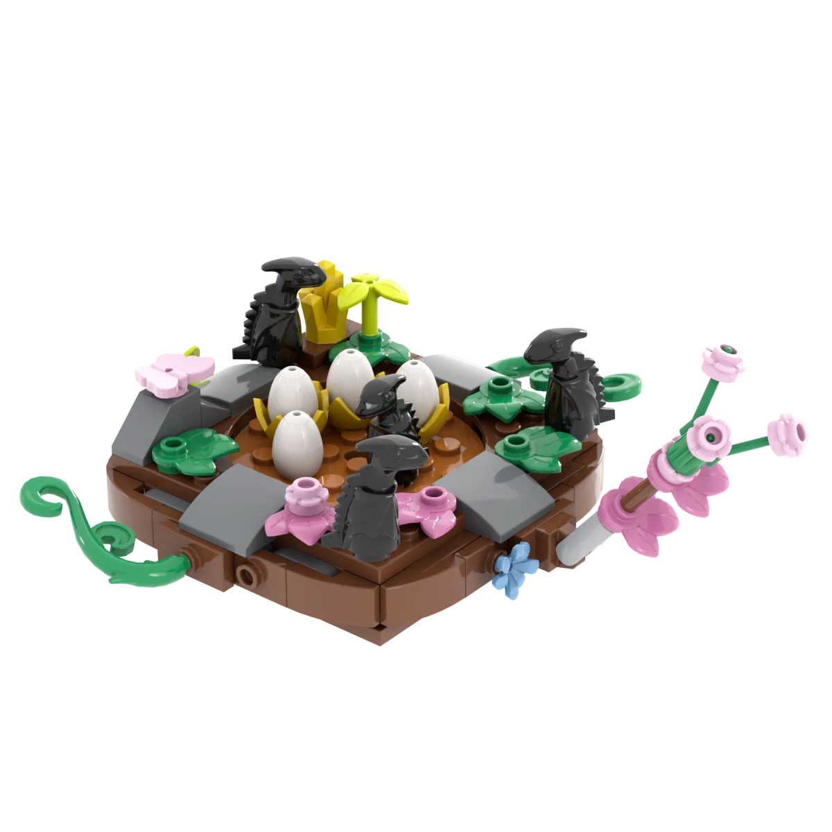 Jurassic Dinosaur Nest Baby Building Blocks Toys Collection Souvenir Gift Birthday Jurassic Rex Raptor