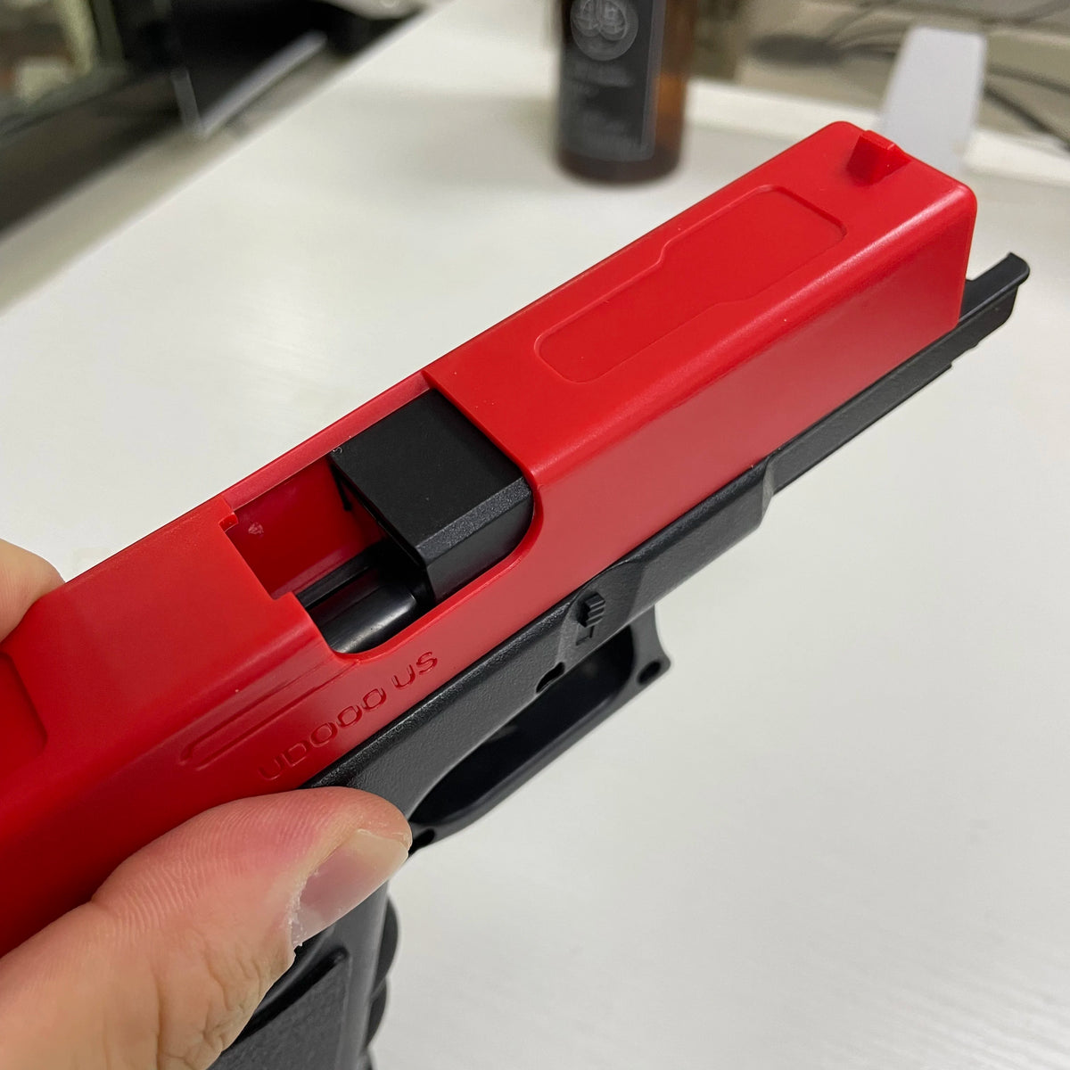 G17 Manual Pistol Lower Magazine Foam Soft Bullet Toy Gun Airsoft Launcher CS Shooting Games Weapons for Kids Boys Gift