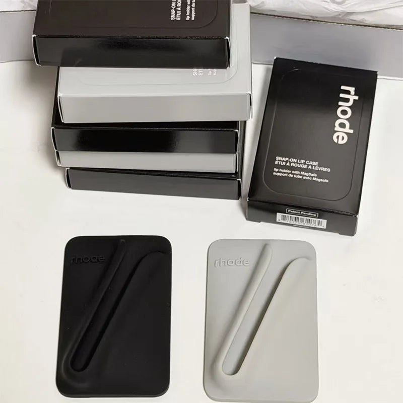 Hot‑Trend Lip Gloss Magnetic Back Design, Silicone Phone Back Holder, Stable Attachment for Simple Convenient Daily Use