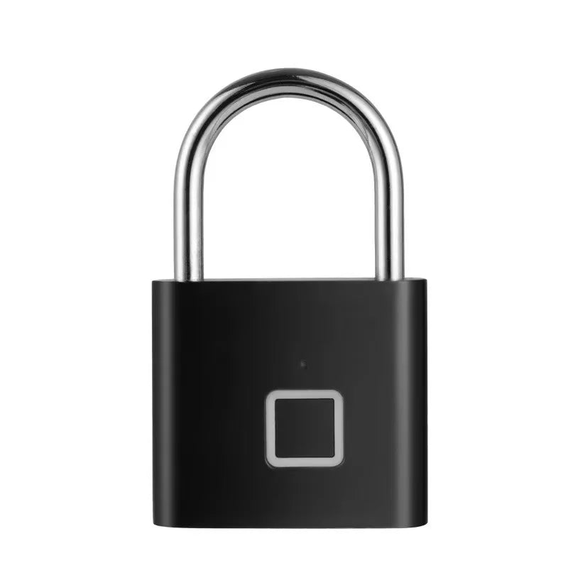 Smart Fingerprint Padlock Waterproof Fingerprint Keyless Door Lock Type C Rechargeable Security Padlock for House