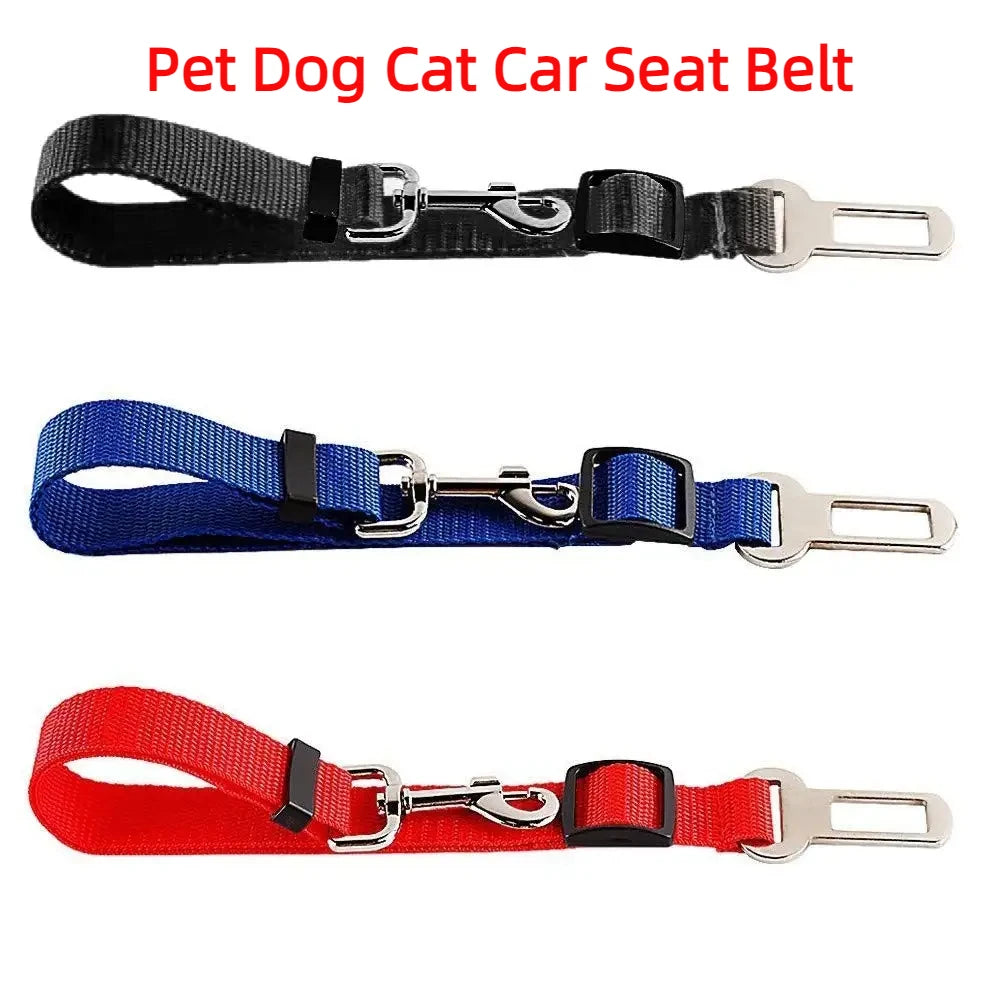 Pet Dog Cat Car Seat Dog Car Seat Belt Safety Protector Travel Pets Accessories Dog Leash Collar Breakaway Solid Car Harness