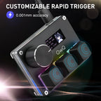 O3C SayoDevice OSU O3C Rapid Trigger Hall Switches Magnetic Pink Switches Keyboard With Knob Screen Copy Paste Shotcut