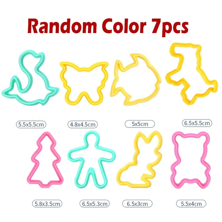 Modeling Clay Accessories Creative 3D Plasticine Mold DIY Play Dough Noodle Tool Kit Plastic Set Knife Mold Kids Educational Toy
