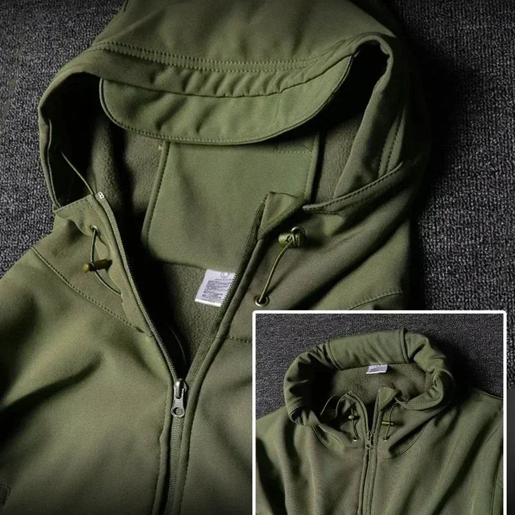 Men's Winter Autumn Fleece Jackets Tactical Waterproof Suits Outdoor Fishing Hiking Camping Tracksuits Coats Thermal Pants