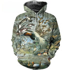 2024 Four Seasons Maple Leaf Camouflage 3D Sports Shirt Men's Fishing Outdoor Camping Hunting Clothing Jacket Men's Hoodie