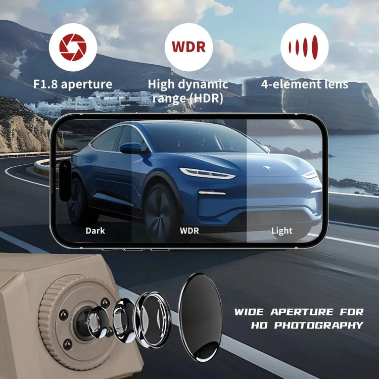 Tactical Helmet Camera, 720P HD Video Recorder with Photos Capture, Adjustable-Angle Helmet Cam,  Helmet Accessories, hunting