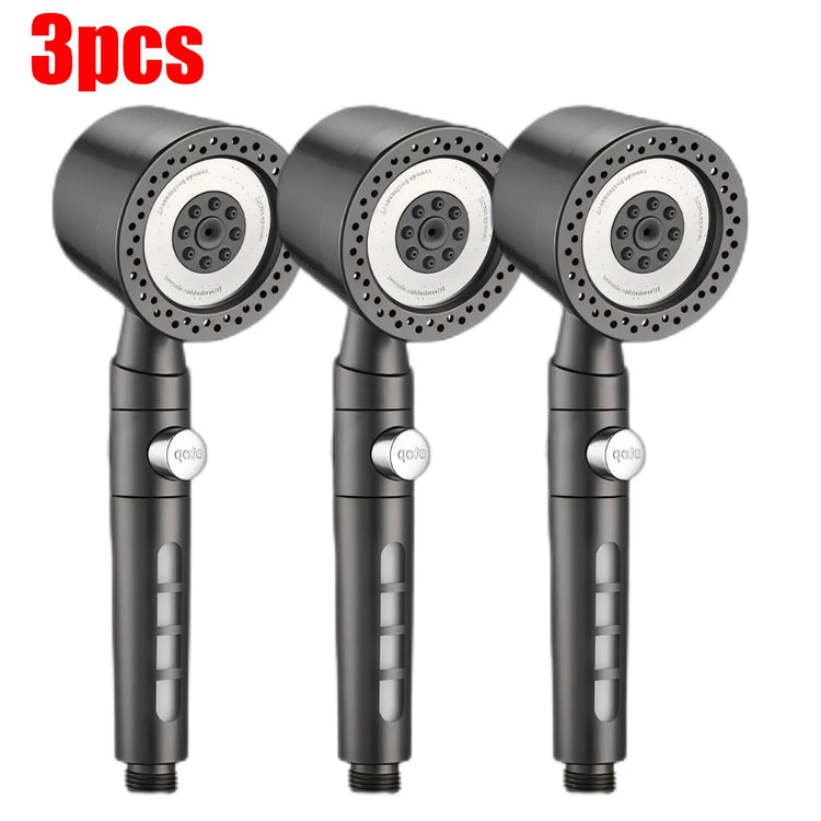 5 Modes Bathroom Shower Head Portable High Pressure Powerful Rain ShowerHead Explosion-proof and Drop-proof Universal Shower Set