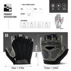 1 Pair Anti-Slip Cycling Gloves Breathable Half Fingerless Gloves Mtb Gloves Sunscreen Elastic Outdoor Sport Bicycle Gloves
