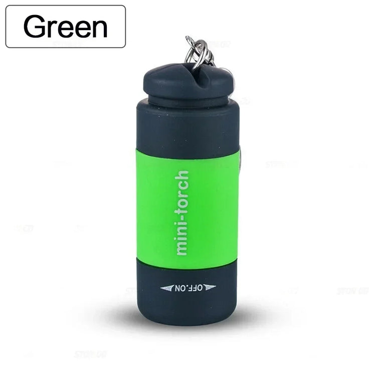 Pocket Keychain Flashlight Waterproof Outdoor Hiking Camping Mini FlashlightUSB Rechargeable LED Multifunctional Strong Light