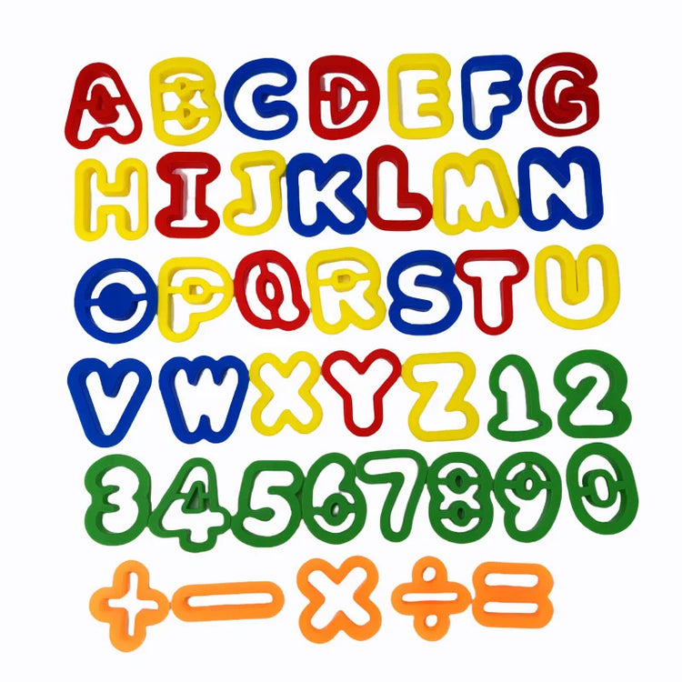 Dough Tools Playdough Mold Set for Kids Various Shape Needle Tube Letter Number Plasticine Accessory Children Craft Puzzle Toys