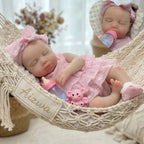 OtardDolls Can Open Mouth 13-Inch Pascale Soft Silicone Reborn Baby Doll - Handmade Newborn Girl Doll, Ideal Birthday Gift