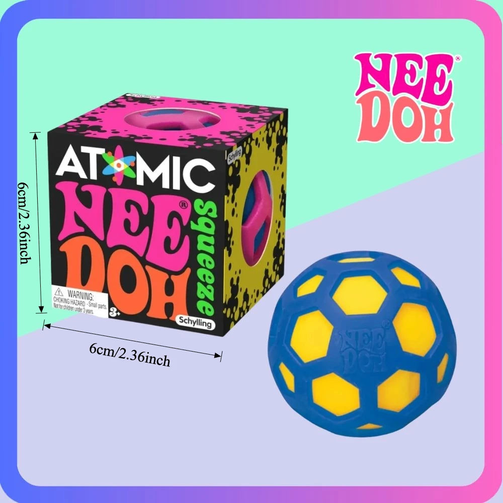 Schylling Needoh Atomic Stress Relief Ball Squishies Toy Blind Box Adult Party Gift Tool Stress Relief Toy Fidget Toys