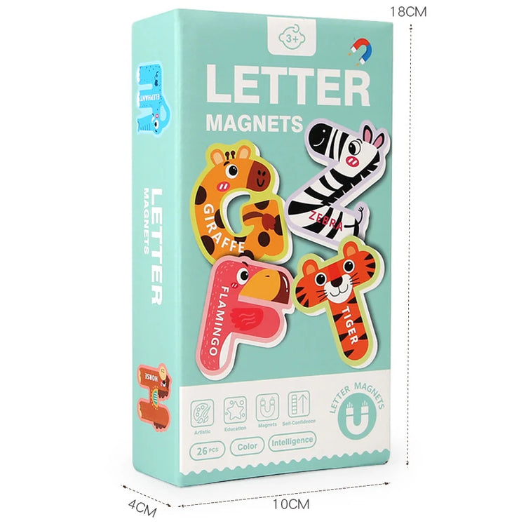 Refrigerator magnets for children's letter and , magnetic puzzles, Montessori early education educational toys for kindergarten