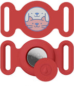Airtag Dog Collar Holder, [1 Pack] Airtag Holder, Silicone Full Body Covered Protective Air Tag for Pet - Fits All Width