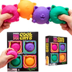 Mini 4 Pack Set Needoh Nice Ice Cube Slow Rebound Squishy Toys Sensory Toy Anti-Stress Party Favors Gifts Safe For Kids Adults