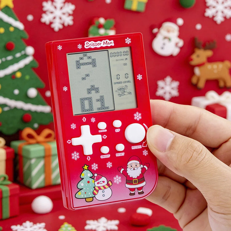 Pocket Handheld Game Console 26 In 1 Classic Tetris Game Machine Portable Mini Electronic Game Toy Xmas Stocking Fillers
