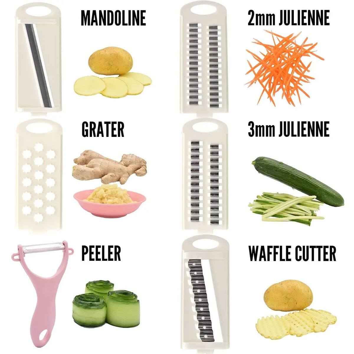 5/7 In1 Vegetable Fruit Slicer Multifunctional Manual Food Grater Cutter Potato Household Chopper Kitchen Veggie Dicer Gadgets