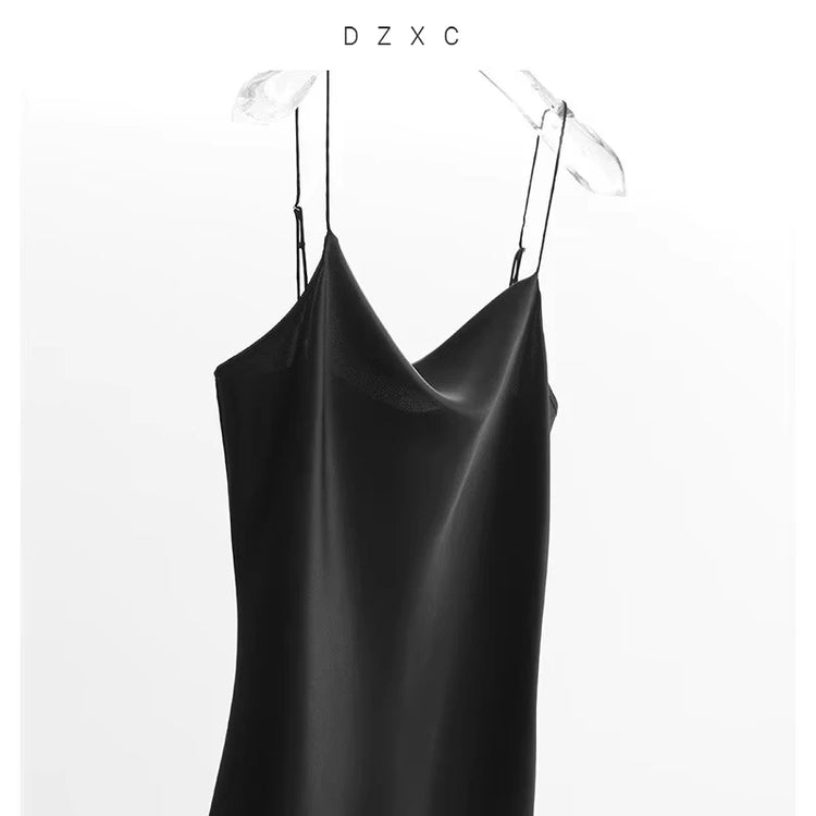 100% Mulberry Silk~ Diagonal Cut Draped Collar Camisole, Women's Tank Top, New Model for 2026