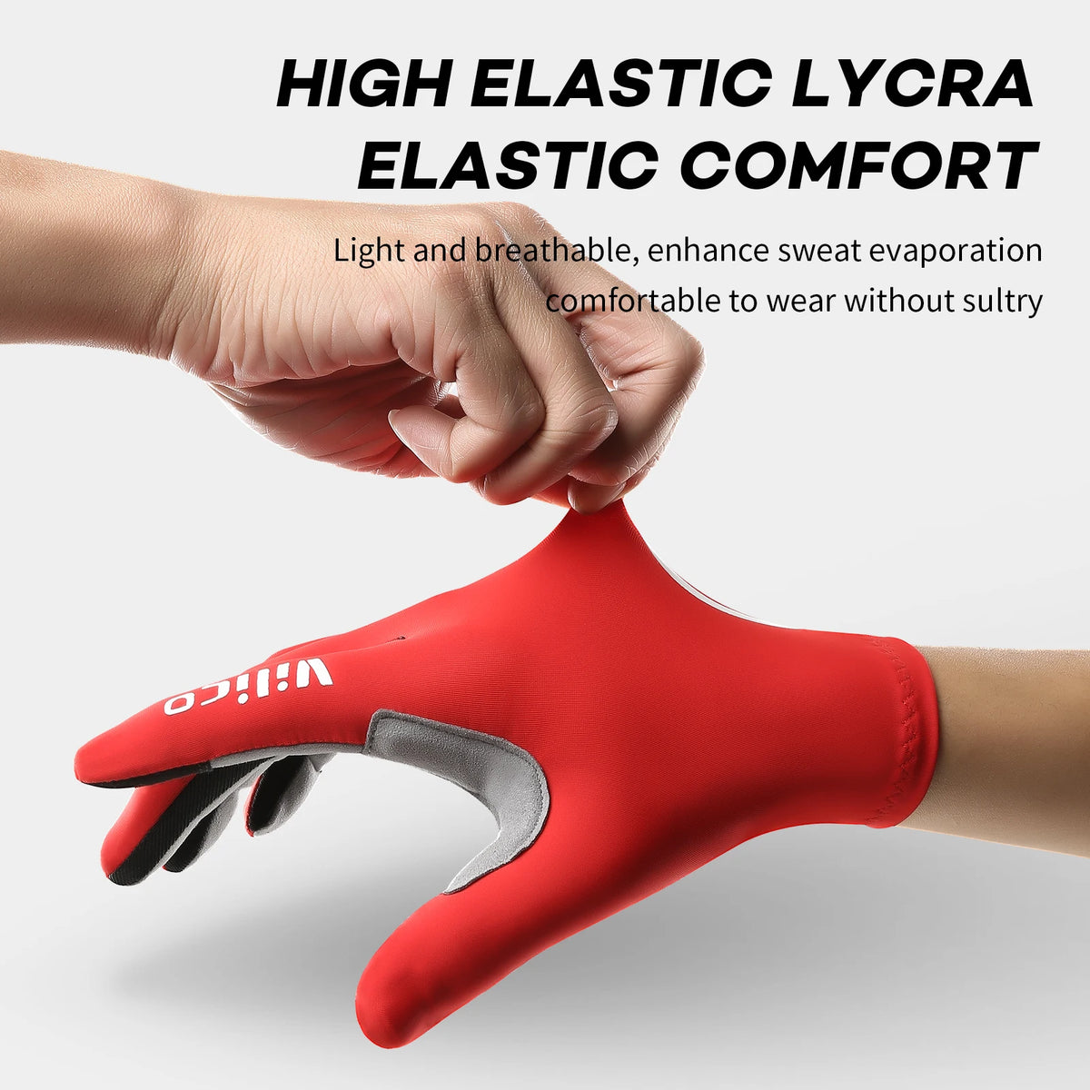 Touch screen long all finger gel sports bicycle gloves MTB road bike riding racing men's and women's bicycle gloves